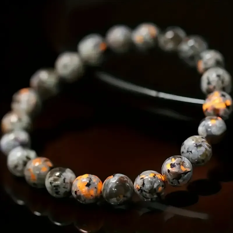 Natural Flame Stone Beads