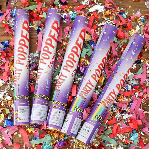 Turn Handle Shoots Vibrant Colored Wedding Confetti Cannon