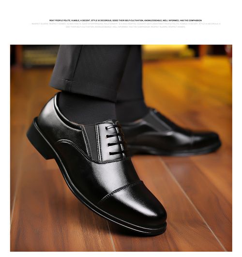 Business leather shoes men's three joints sp