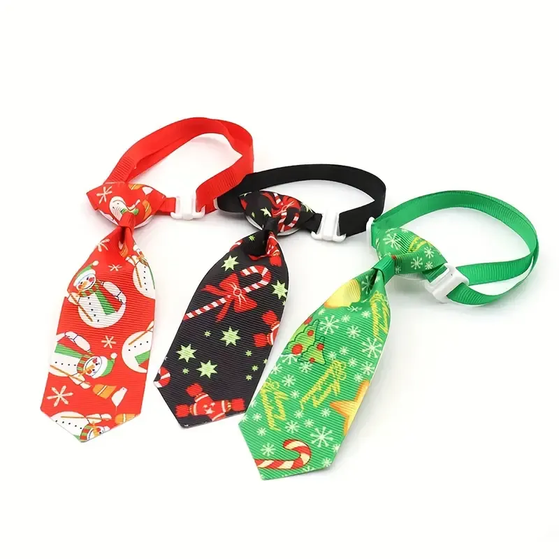 Festive Christmas Pet Bow Tie