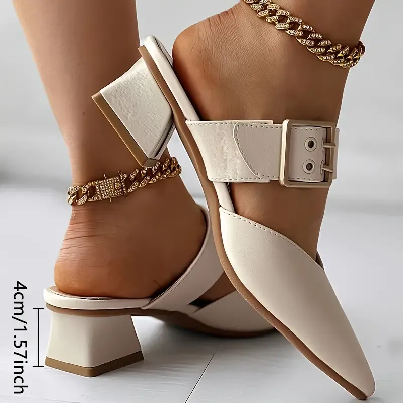 Mid Heel Mary Jane Shoes