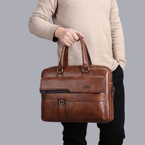 Professional Men's Leather Briefcase