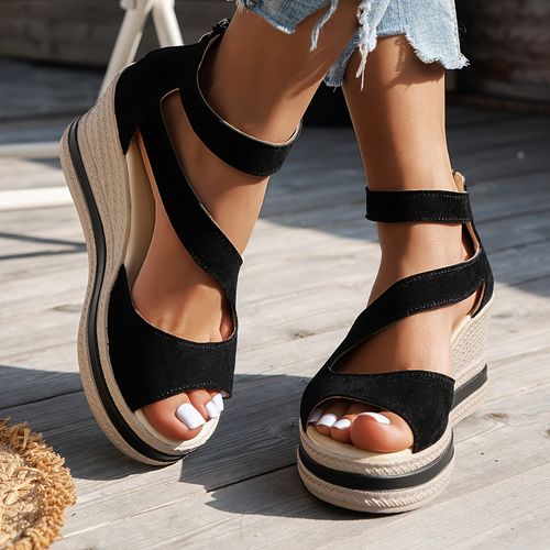 foreign trade rear zipper sandals