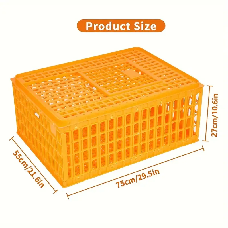 Heavy Duty Plastic Poultry Transport Crate
