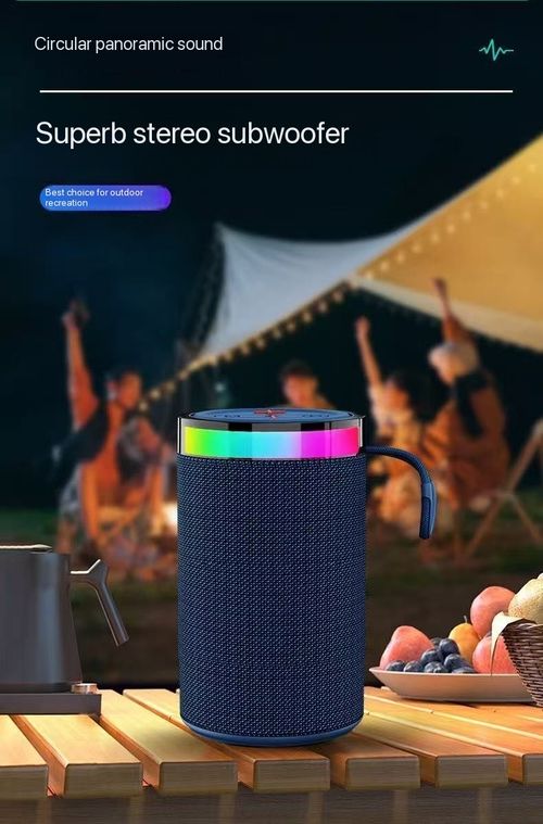 New Bluetooth speaker, portable outdoor mini speaker, home ambient light, subwoofer.