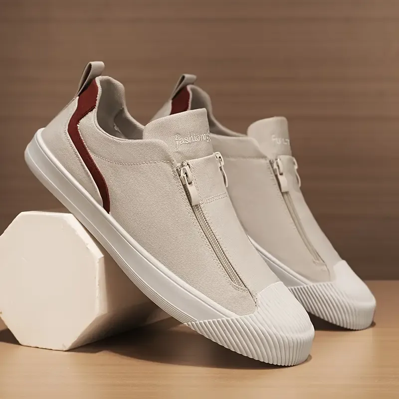 Men's Low Top Slip On Casual Skateboard Shoes
