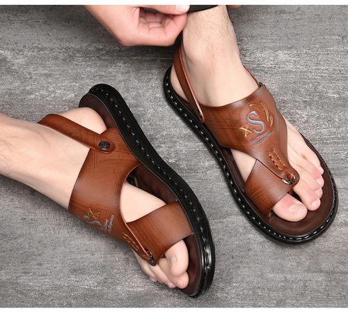 Latex soft sole flip flops beach sandals dual-purpose flip