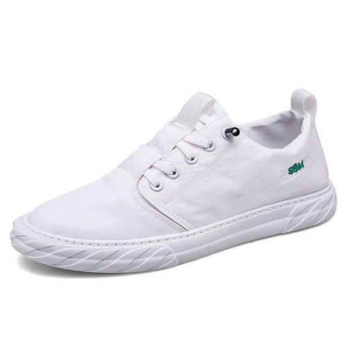 Casual cloth shoes, breathable white sneakers for men