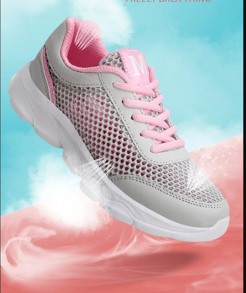 breathable mesh surface casual sports shoes