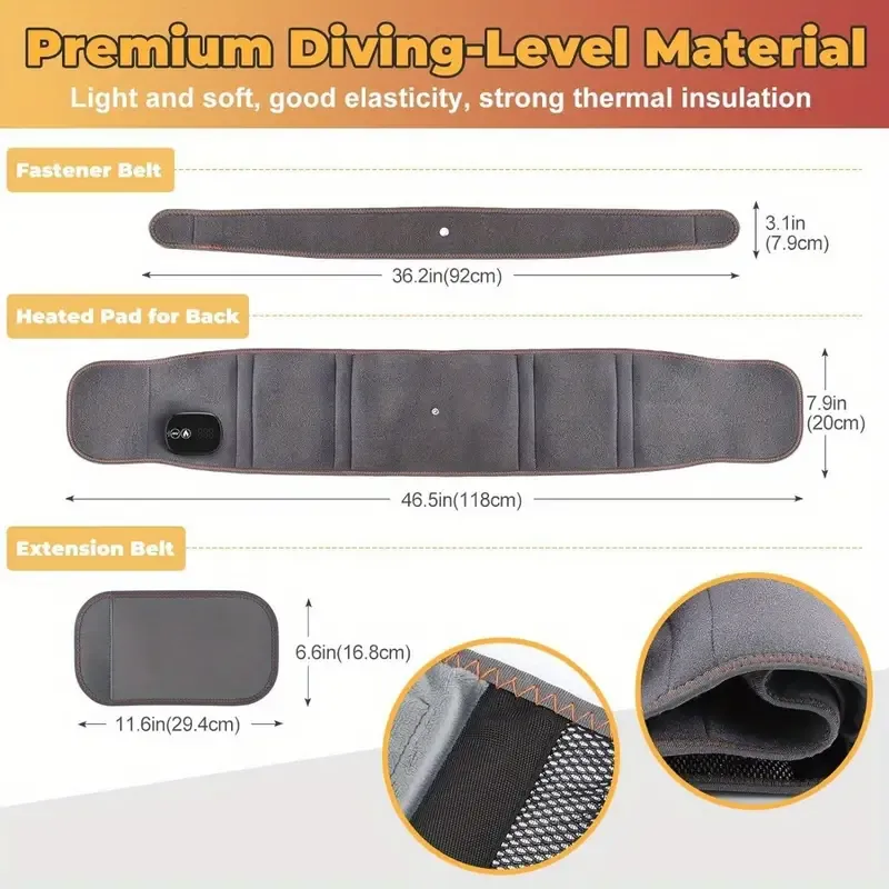 Heat Belt Back with Vibration Massage