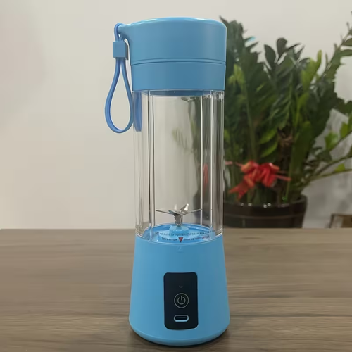 400ml 6-Blade Portable USB Rechargeable Mini Juicer - Compact, Easy to Clean, Space-Saving Fresh Fruit Juicer for On-the-Go, Home, and Travel Use - Perfect Choice for Health-Conscious Juice Lovers