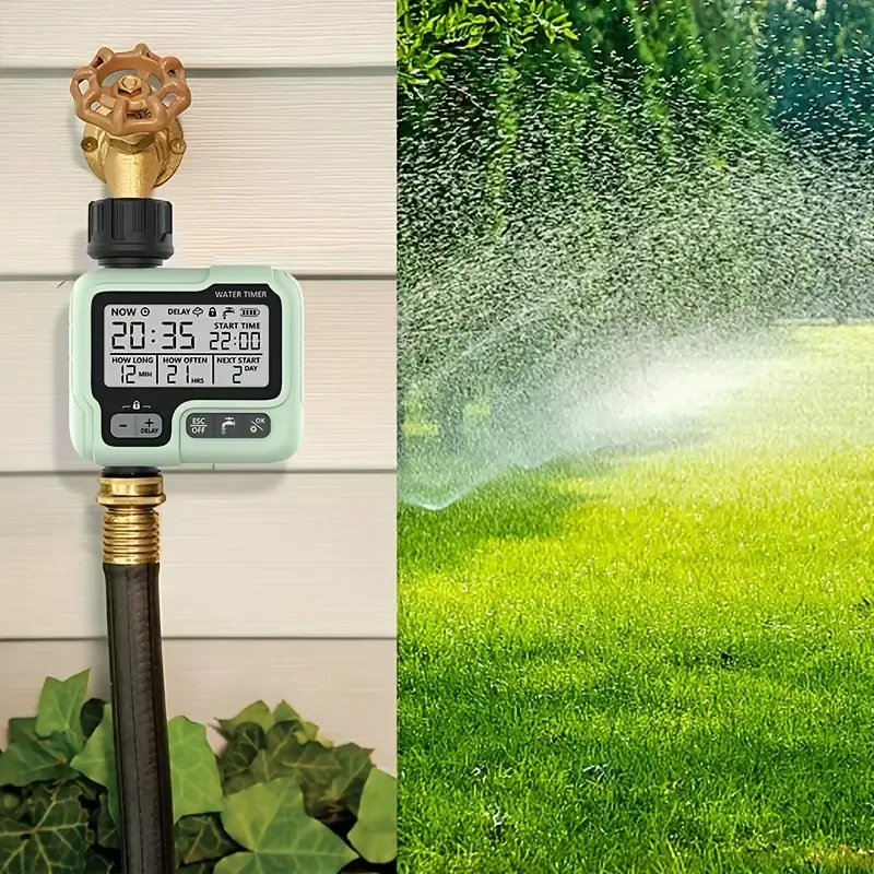 1pc, Smart Timed Irrigator, Garden Outdoor Automatic Watering Device, Huating Gardening Automatic Watering Irrigation Equipment, 12.6*9.78*8.28 Cm