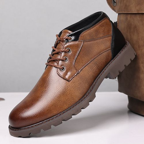 Martin boots, men's boots, large-sized lace-up short boots, men's shoes, low-top shoes, work boots and boots