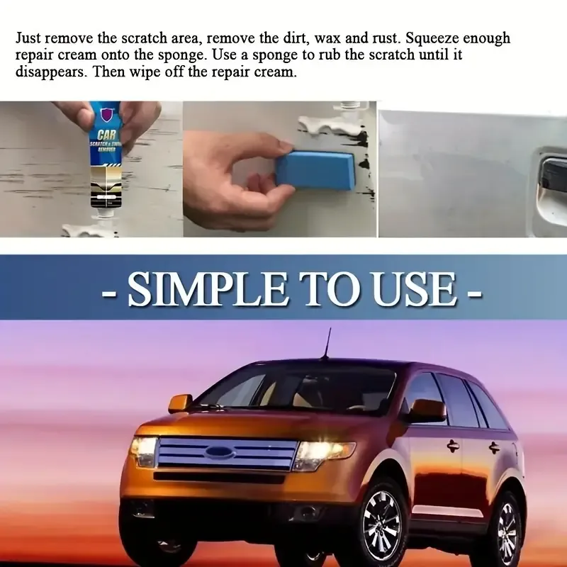Car Scratch Removal Kit: Quickly Eliminate Swirls, Restore The Gloss And Brightness Of All Paint Surfaces