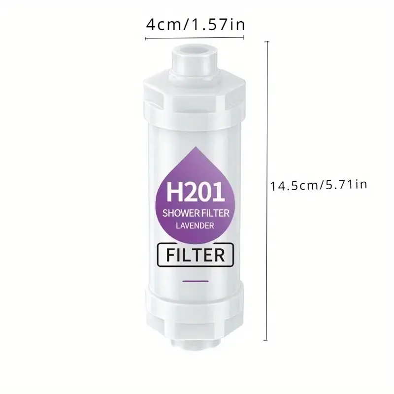 1pc Vitamin E Fragrance Shower Filter - Chlorine Removal, Pre-Filter for Faucet & Shower Head, Bathroom Accessory