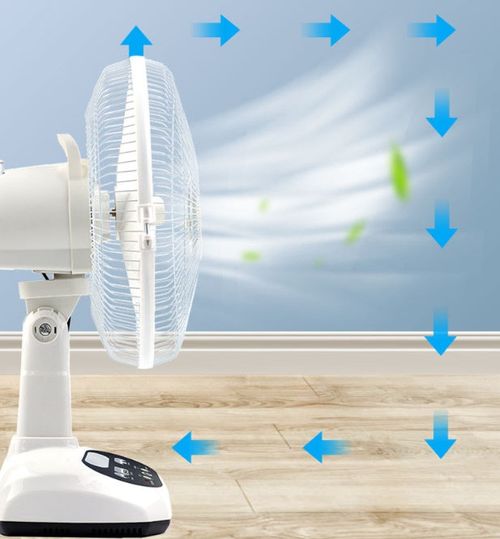 High Quality Home Use Cooling Battery Solar Electric Table Fan Rechargeable DC 12 Inch Wind Solar Fan with LED Lamp