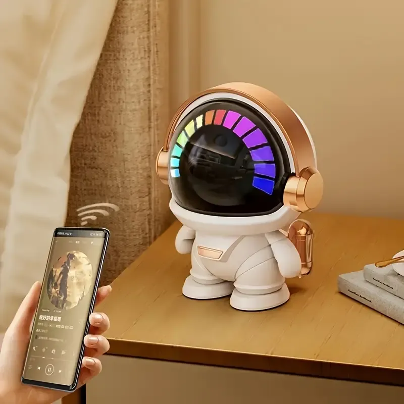 Astronaut LED Wireless Speaker - Portable Wireless Sound with Deep Bass, High Volume Stereo, USB Charging - Perfect for Outdoor, Bathroom, Bedroom, Living Room, Office - Unique Gift for Holidays & Special Occasions