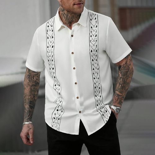 Casual thin versatile handsome simple shirt