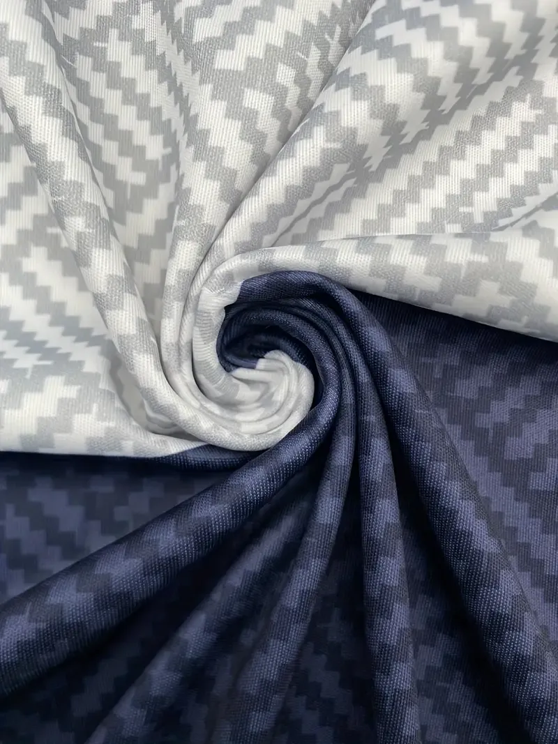 Men's V-Neck Herringbone Golf Shirt