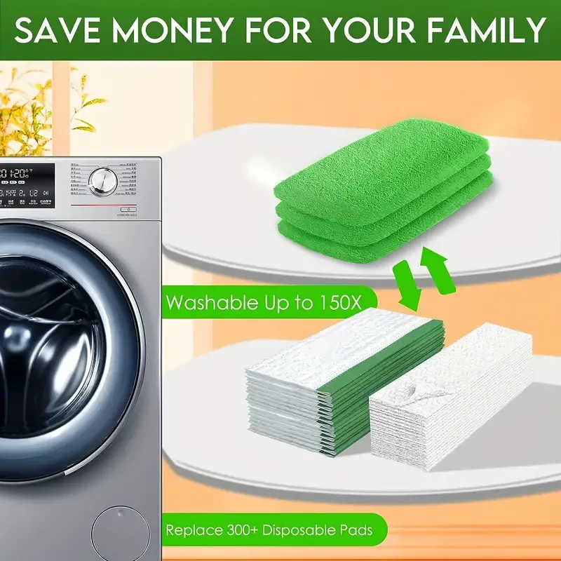 Sweeper Compatible Microfiber Mop Pads
