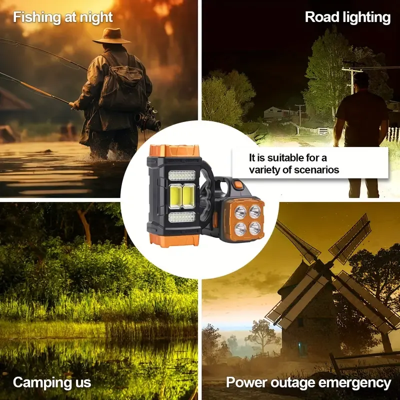Solar Powered LED Flashlight