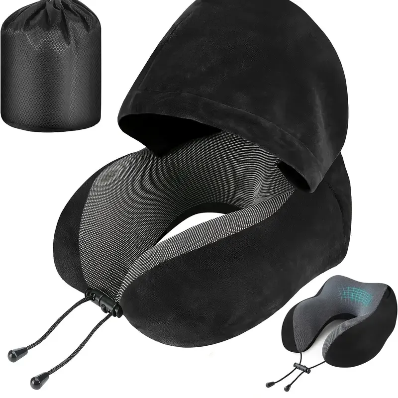 Velvet Memory Foam Travel Pillow