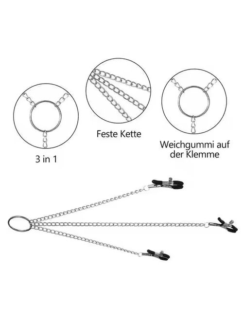Nipple Clamps Nipple Clamps and Metal Chain Clit Clip,Erotic SM Sex Toys For Women and Men