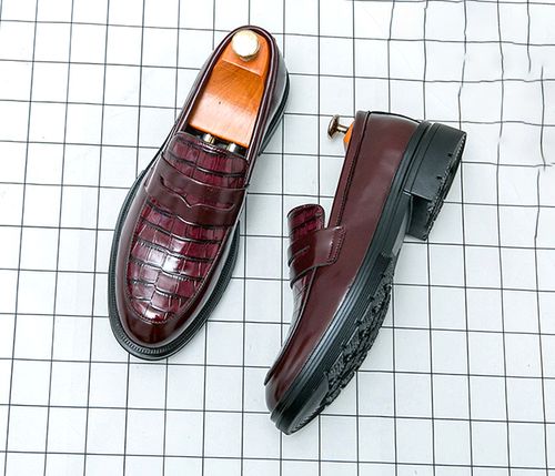 Summer men's formal wedding leather shoes