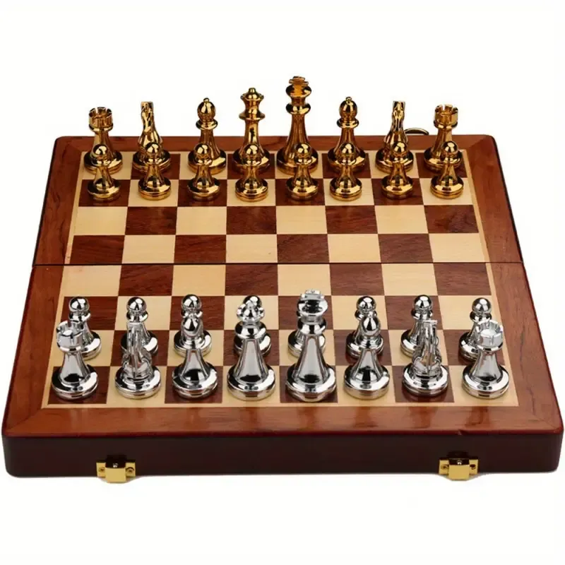 Premium Large Solid Wood Chess Set