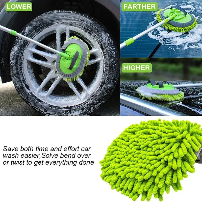 2 in 1 Car Cleaning Brush Mop