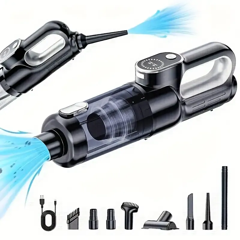 Super Powerful, Suitu Vacuum Suitu Car Vacuum Cleaner | Super Powerful Suction, Rechargeable Handheld Large Power Cordless Vacuum Suitable for Home and Auto Use