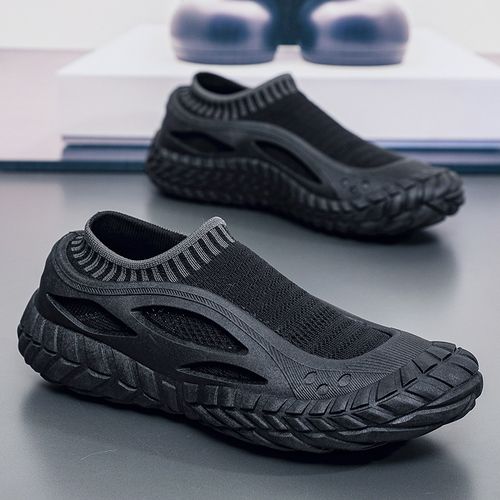Men's trendy all-match lazy slip-on sock shoes