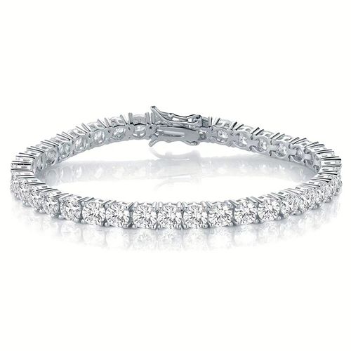 Cross-border men and women hip-hop tennis chain bracelet copper set zircon wholesale best selling Cuban riviera bracelet