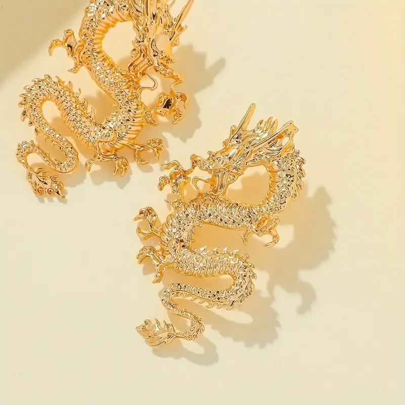 New Popular Chinese Dragon Earrings