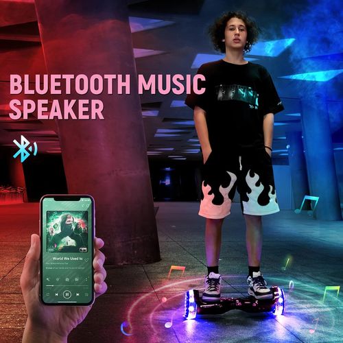 Hoverboard, Offroad All Terrain Flash Wheel Self Balancing Hoverboards With LED Lights, Certified Best Gift