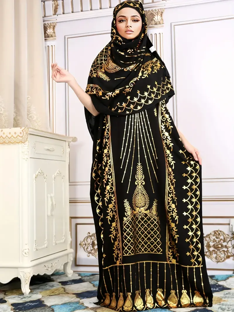 Inspired Elegant Batwing Sleeve Maxi Kaftan Dress