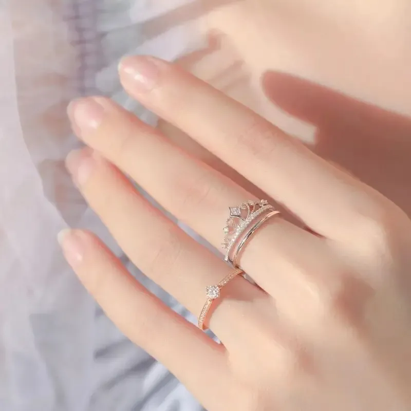 Radiant Princess Crown Ring