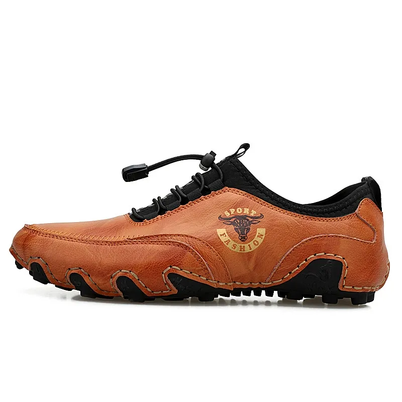 Spring new men's octopus large size soft sole casual shoes business breathable retro men's shoes
