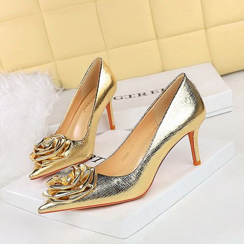 Retro European style banquet women's shoes