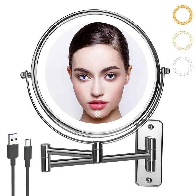 Wall Mounted Lighted Makeup Mirror