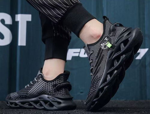 men's flying woven breathable running shoes