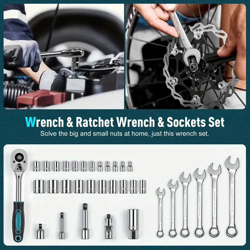 Piece Complete Home Tool Kit
