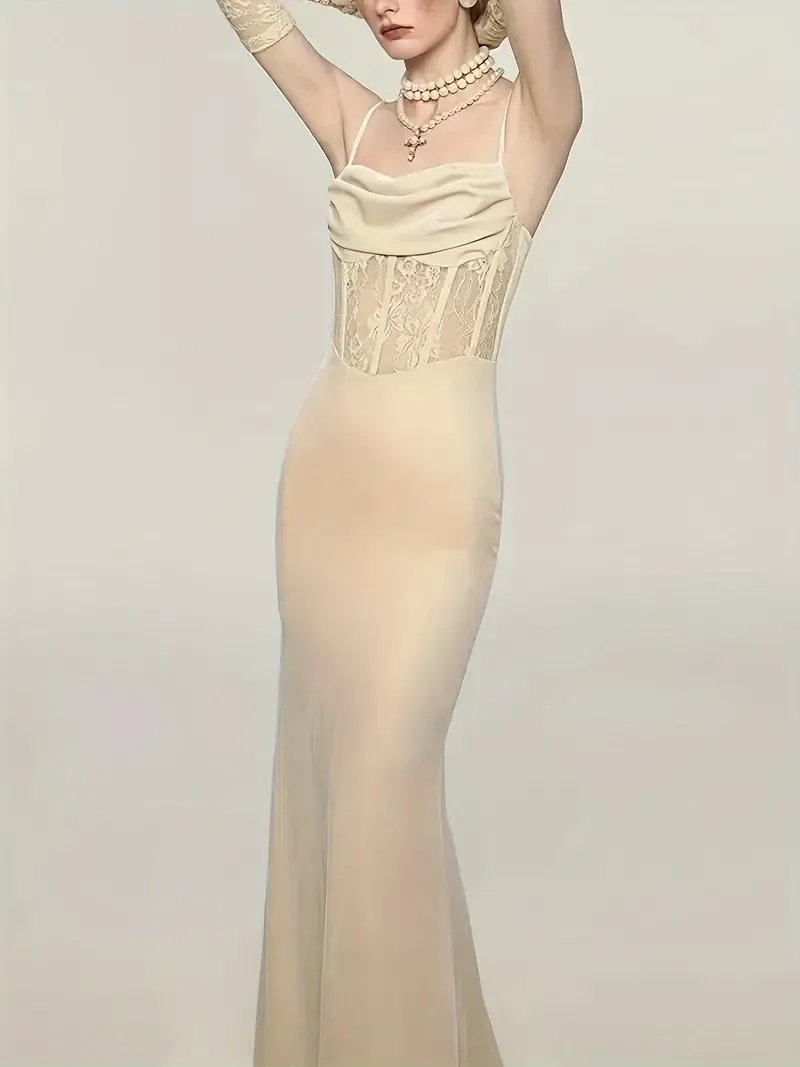 Inspired Spaghetti Suspender Dress