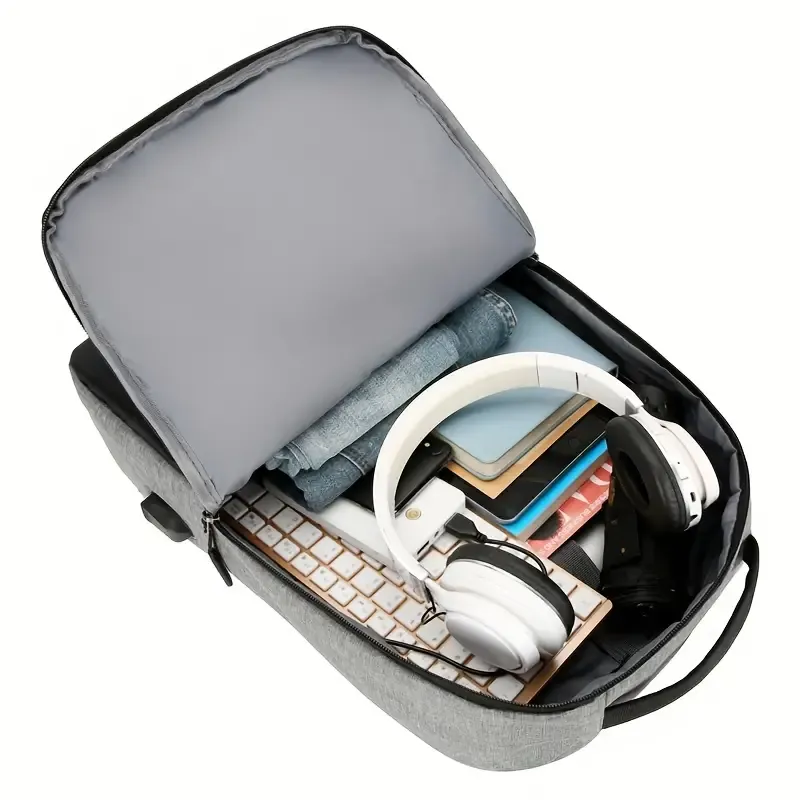 Sports Backpack with USB Charging Ports and Reflective Strip - Ideal for Outdoor Travel and Sports - Perfect Men's Gift for Birthday or Christmas