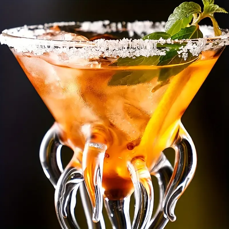 Octopus-Inspired Glass Cocktail Cup