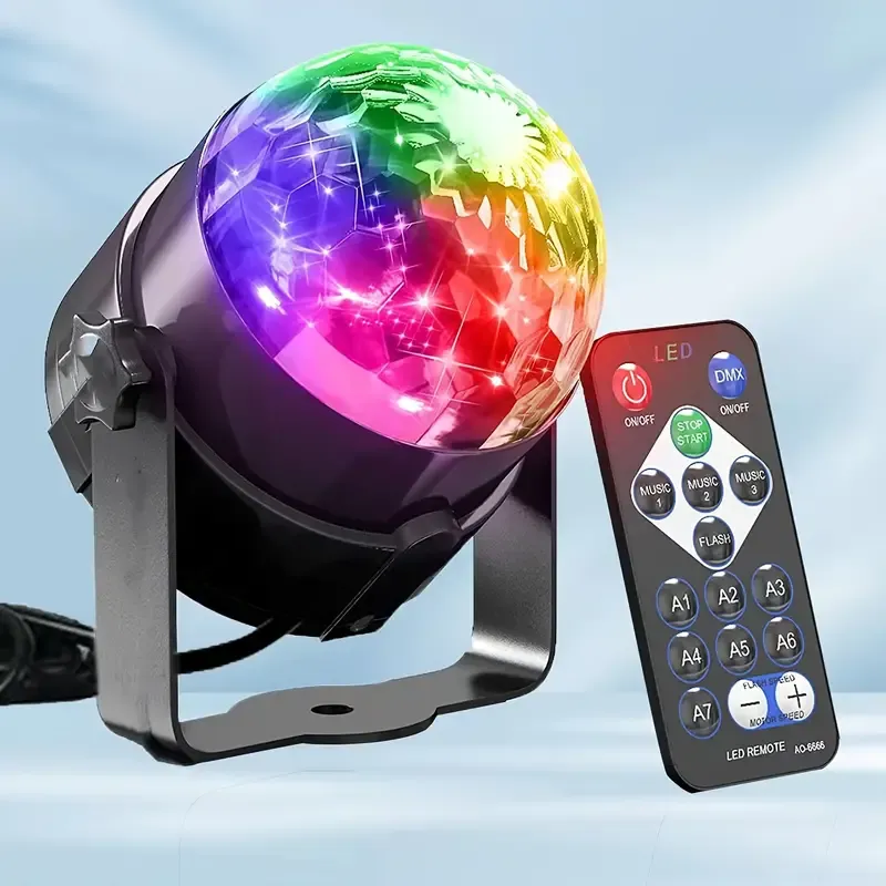 crystal remote control magic ball light
