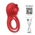 Cock Ring Vibrating Delay Ejaculation Penis Ring clitoral stimulator