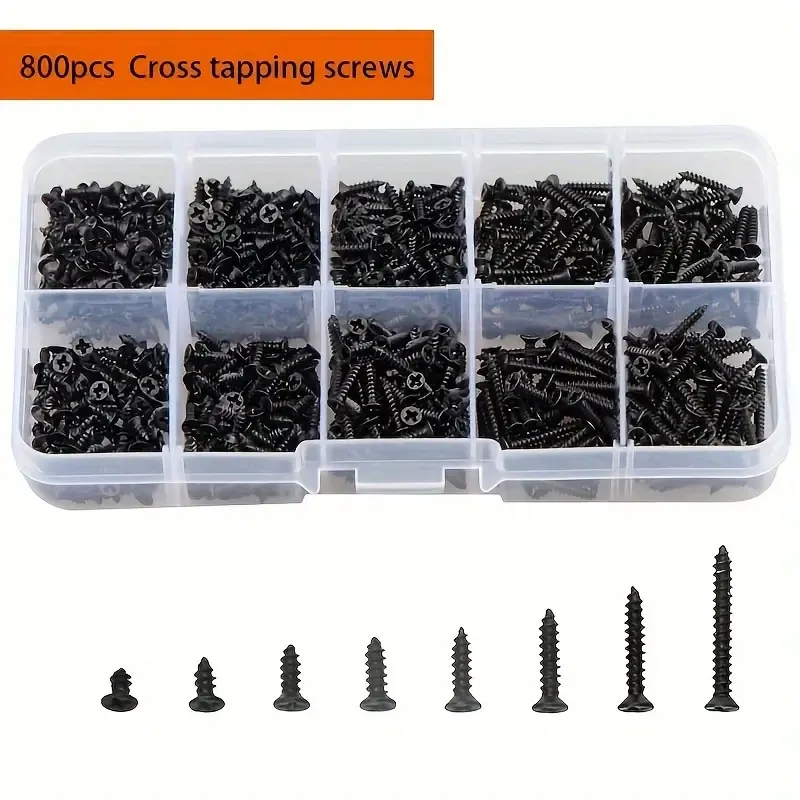 Black Phillips Self Tapping Screw Assortment Kit