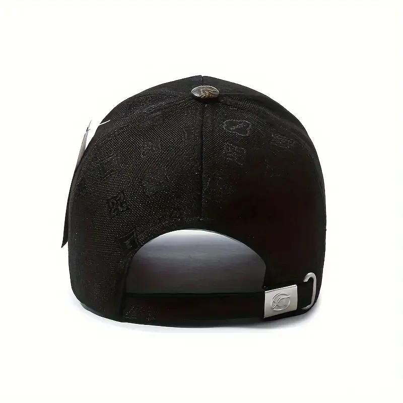 Ladies Adjustable Baseball Cap with PU Leather and Sun Protection - Music Theme