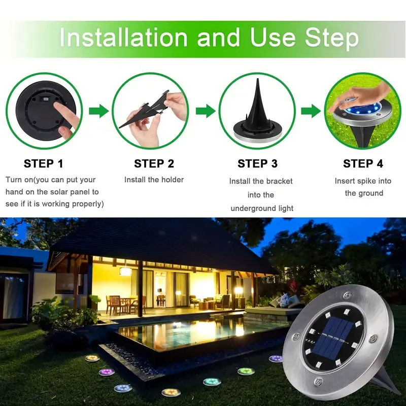 Color Changing Solar Ground Lights